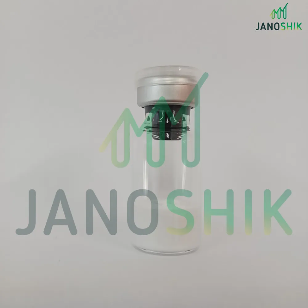Certificate of analysis for Retatrutide, issued by Janoshik Labs — Vial photo