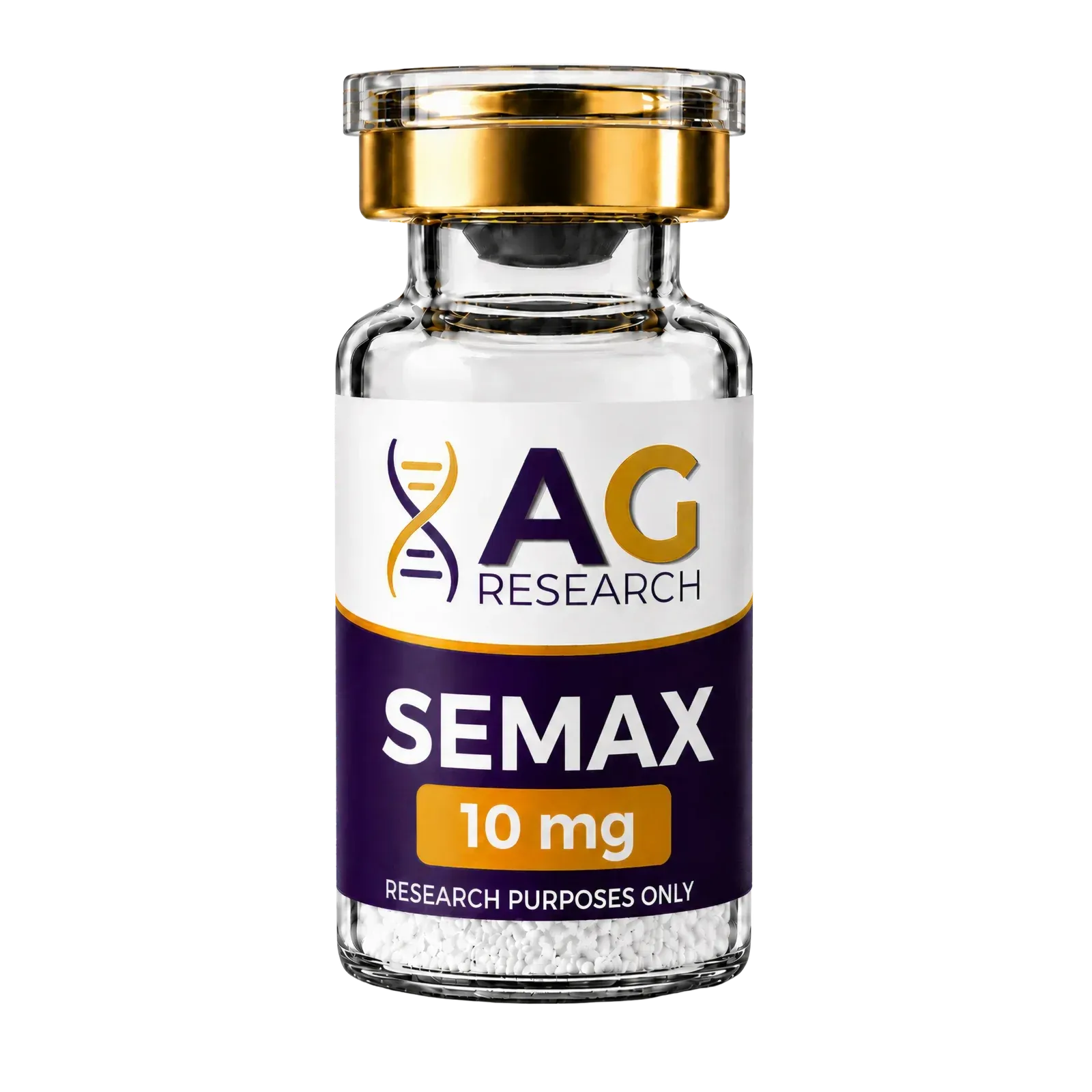 Certificate of analysis for SEMAX from Alchemy Gold Research, issued by freedomdiagnosticstesting.com — Purity (HPLC)